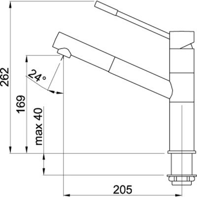 Змішувач Elleci Reno titanium 73