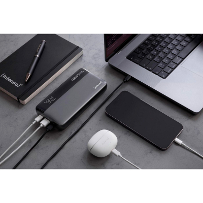 Батарея універсальна Intenso HE25000 25000mAh PD/3.1/140W + cable with a built-in E-marker chip (7350060)