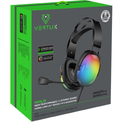 Навушники Vertux Sirius 7.1 USB Black (sirius.black)