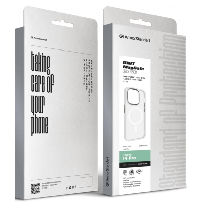 Чохол до мобільного телефона Armorstandart Unit MagSafe Apple iPhone 14 Pro Matte Clear Silver (ARM70437)