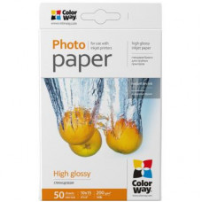 Фотопапір ColorWay 10x15 200г glossy, 50с (PG2000504R)