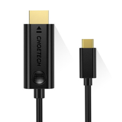 Кабель мультимедійний USB-C to HDMI 3.0m 4K 30Hz Choetech (XCH-0030BK)