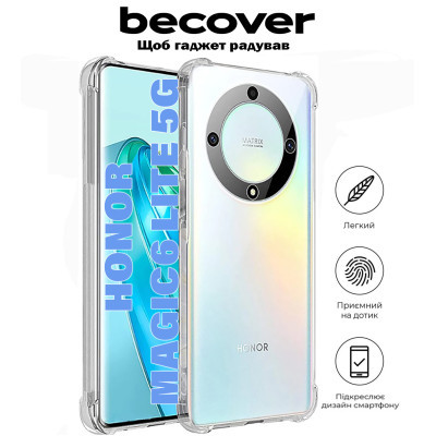 Чохол до мобільного телефона BeCover Anti-Shock Honor Magic6 Lite 5G Clear (710846)