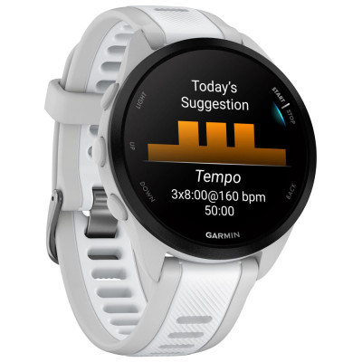 Смарт-годинник Garmin Forerunner 165, GPS, Mist Grey/Whitestone, GPS (010-02863-21)