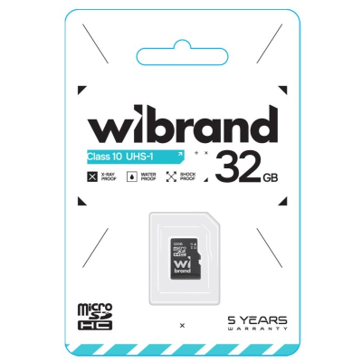 Карта пам'яті Wibrand 32GB mictoSD class 10 U3 (NLCDHU3/32GB)