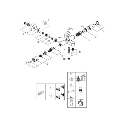 Змішувач Grohe Grohtherm 800 Cosmopolitan (34766000)