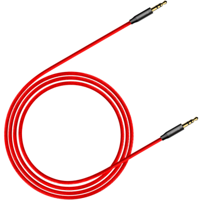 Кабель мультимедійний Jack 3.5mm Yiven M30 M/M 1m red-black Baseus (CAM30-B91)