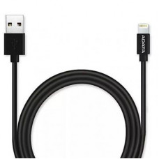 Дата кабель USB 2.0 AM to Lightning 1.0m MFI Black ADATA (AMFIPL-100CM-CBK)