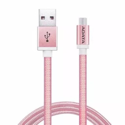 Дата кабель USB 2.0 AM to Micro 5P 1.0m Rose Golden ADATA (AMUCAL-100CMK-CRG)