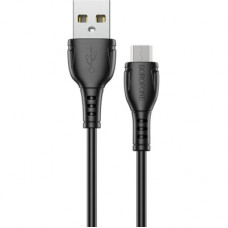 Дата кабель USB 2.0 AM to Micro 5P 1.0m BX51 Triumph 2.4A Black BOROFONE (BX51MB)