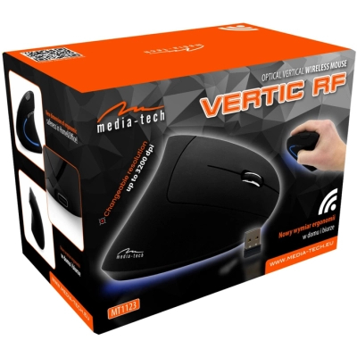 Мишка Media-Tech Vertic Wireless Black (MT1123V2.0)