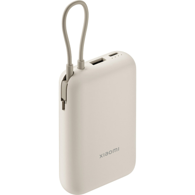 Батарея універсальна Xiaomi 10000mAh 22.5W, Integrated Cable, beige (BHR9072GL)