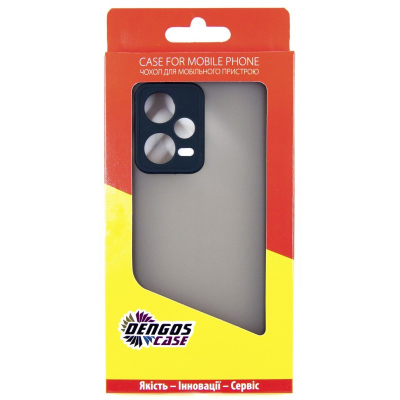Чохол до мобільного телефона Dengos Matte Xiaomi Redmi Note 12 Pro 5g (black) (DG-TPU-MATT-128)