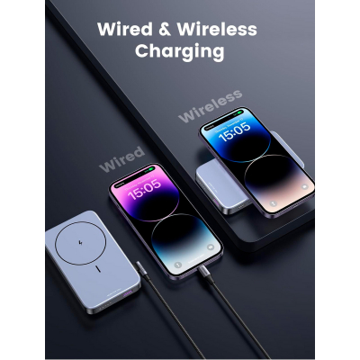 Батарея універсальна Ugreen 10000mAh 20W Mini Magnetic Wireless (15086) (PB206)