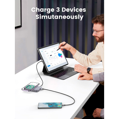 Батарея універсальна Ugreen 10000mAh 20W Mini Magnetic Wireless (15086) (PB206)