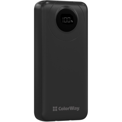 Батарея універсальна ColorWay 20 000 mAh EnergyPlus PD/18W, QC3.0/22.5W, Black (CW-PB200LPB4BK-PDD)
