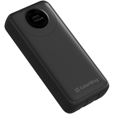 Батарея універсальна ColorWay 20 000 mAh EnergyPlus PD/18W, QC3.0/22.5W, Black (CW-PB200LPB4BK-PDD)