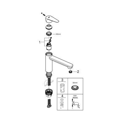 Змішувач Grohe BauCurve (31715000)