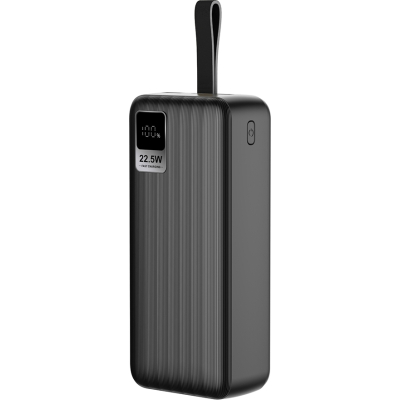 Батарея універсальна ColorWay 30 000 mAh PD/18W, QC3.0/22.5, Digital Display, Black (CW-PB300LPC5BK-PDD)