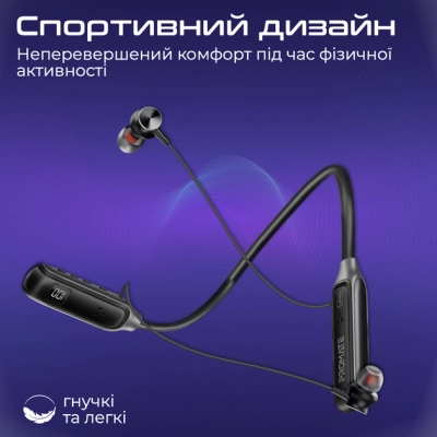 Навушники Promate Leap Black (leap.black)