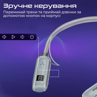 Навушники Promate Leap Silver (leap.silver)