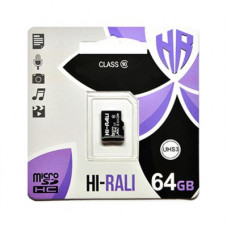 Карта пам'яті Hi-Rali 64GB microSDXC class 10 UHS-I (HI-64GBSDCL10-00)