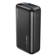 Батарея універсальна XO 30000mAh, PD/20W, QC/22.5W, black (PR200_Black)
