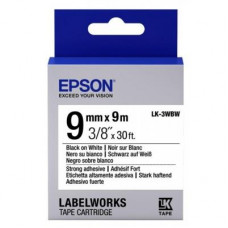 Стрічка для принтера етикеток Epson LK3WBW (C53S653007)