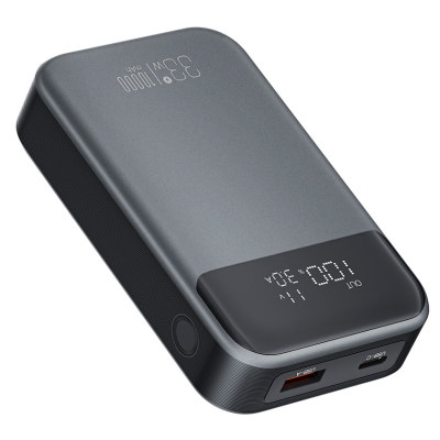 Батарея універсальна XO 10000mAh, PD/30W, QC/22.5W, PPS/33W, black (PR232_Black)
