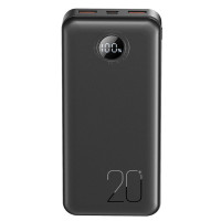 Батарея універсальна XO 20000mAh, PD/20W, QC/22.5W, black (PR239_Black)