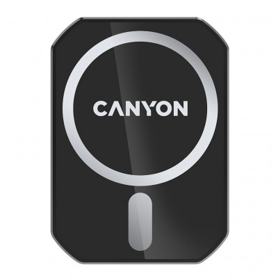 Універсальний автотримач Canyon Magnetic car holder and wireless charger, C-15-01, 15W (CNE-CCA15B01)