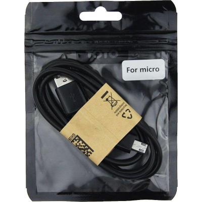 Дата кабель USB 2.0 AM to Micro 5P 1.0m TKH-56 Black Toto (F_52575)