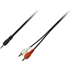 Кабель мультимедійний Jack 3.5mm M to 2xRCA M 3.0m Piko (1283126473906)