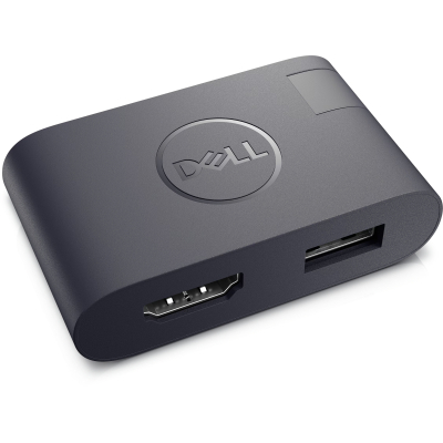 Порт-реплікатор Dell DA20 USB-C to HDMI/2.0, USB-A/3.0 (470-BCKQ)