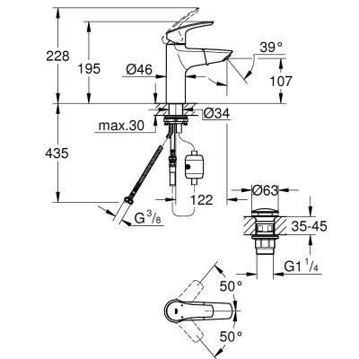 Змішувач Grohe Eurosmart New (23976003)