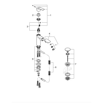 Змішувач Grohe Eurosmart New (23976003)