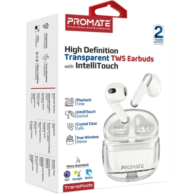 Навушники Promate TransPods White (transpods.white)