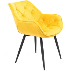 Кухонний стілець Richman Голден Ніжки чорні Жовтий (ADD0002763)