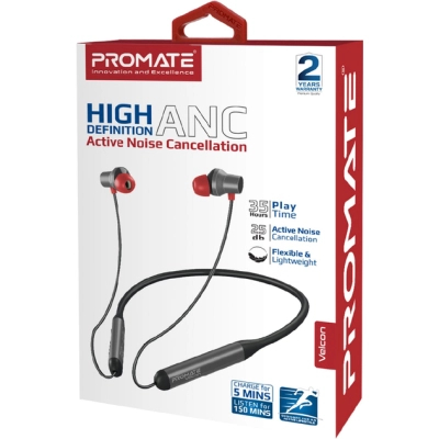 Навушники Promate ANC Velcon Black (velcon.black)