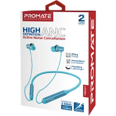 Навушники Promate ANC Velcon Blue (velcon.blue)