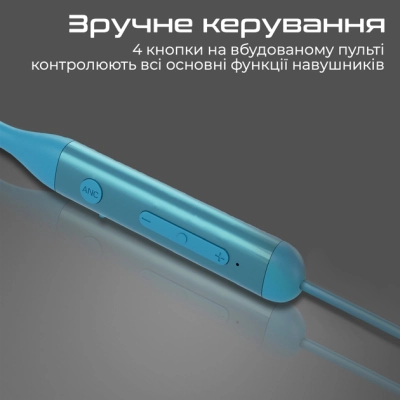 Навушники Promate ANC Velcon Blue (velcon.blue)