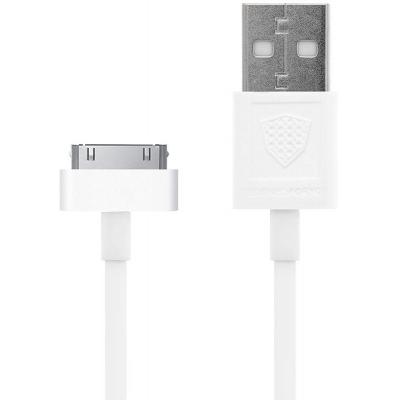 Дата кабель USB 2.0 AM to Apple 30pin 1.0m CK-13 White Inkax (F_62154)