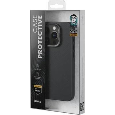 Чохол до мобільного телефона Benks MagClap ArmorPro Case Black for iPhone 15 Pro Max (1248537)