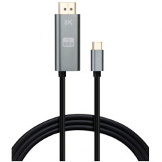 Кабель мультимедійний USB-C to DisplayPort 1.5m v1.4 8K60Hz PD 100W port Vinga (VCPVCCD1415PD)