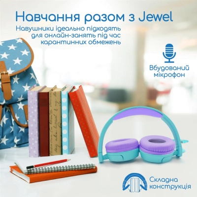 Навушники Promate Jewel Aqua (jewel.aqua)