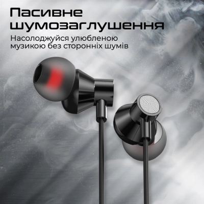 Навушники Promate Silken-C Black (silken-c.black)