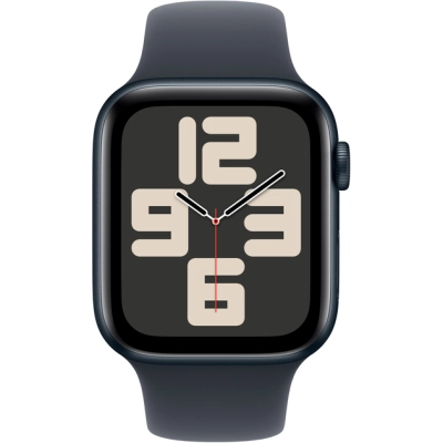 Смарт-годинник Apple Watch SE 2024 GPS 40mm Midnight Aluminium Case with Midnight Sport Band - S/M (MXE73QH/A)