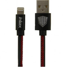 Дата кабель USB 2.0 AM to Lightning 1.0m CK-44 Black Inkax (F_62248)