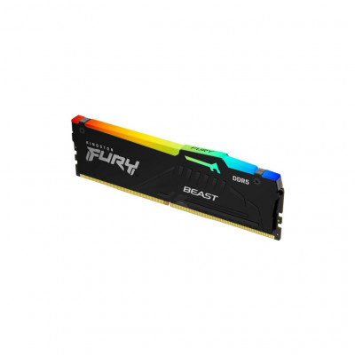 Модуль пам'яті для комп'ютера DDR5 16GB 5600 MHz Beast RGB AM5 Black Kingston Fury (ex.HyperX) (KF556C36BBEA-16)