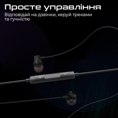 Навушники Promate Vibe-LT Black (vibe-lt.black)